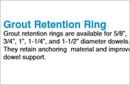 Grout Retention Rings