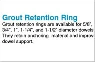 Grout Retention Rings